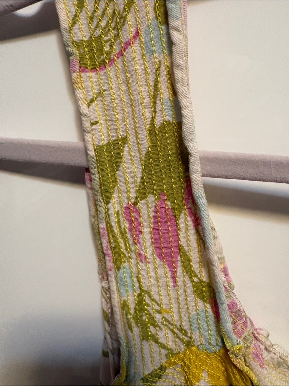 Vintage Anthropologie Porridge Brand Floral Drawstring Camisole in Pastel Colors - Picture 10 of 10